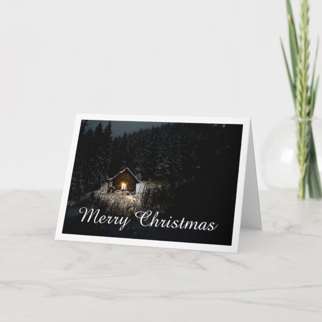 Christmas Greetings with Witch House Card (Front)