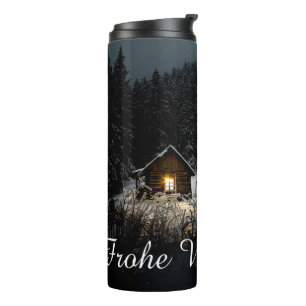 Christmas Greetings with Witch House Thermal Tumbl Tumbler