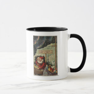 Christmas GreetingSanta at North Pole Mug