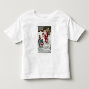 Christmas GreetingSanta Talking to Kids Toddler T-Shirt