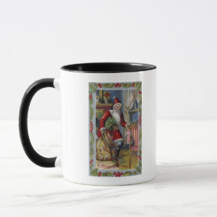 Christmas GreetingSanta with GiftsHolly Mug