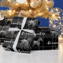 Christmas Grey Equestrian Horse Personalised
