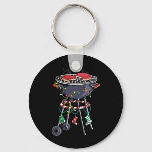 Christmas Grill Design For Holiday Themed Christma Key Ring