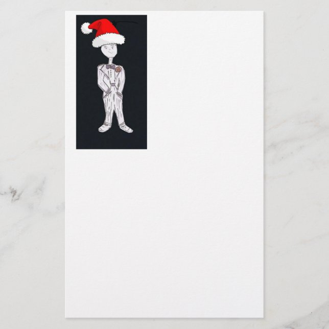 Christmas Groom Stationery (Front)