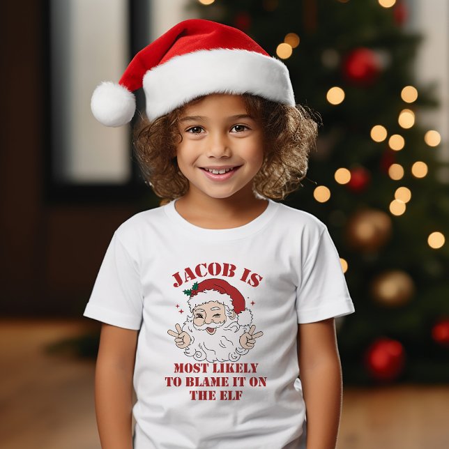 Christmas Group Most Likely To Custom Funny Santa T-Shirt (Creator Uploaded)