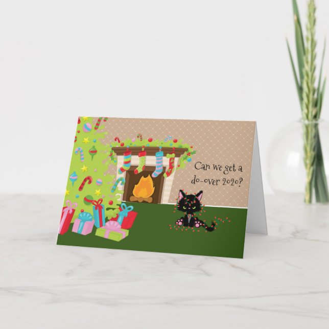 Christmas Grumpy Cat Do Over 2020 Holiday Card (Front)