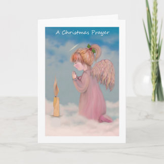 Christmas Guardian Angel Holiday Card