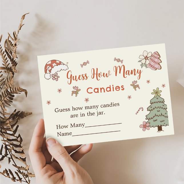 Christmas Guess How Many Game Enclosure Card (Creator Uploaded)