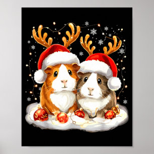Christmas Guinea G Reindeer Xmas  Poster