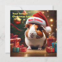 Christmas Guinea Pig Greeting, 