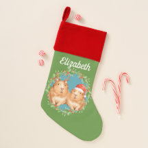 Christmas Guinea Pigs Santa Reindeer Personalised