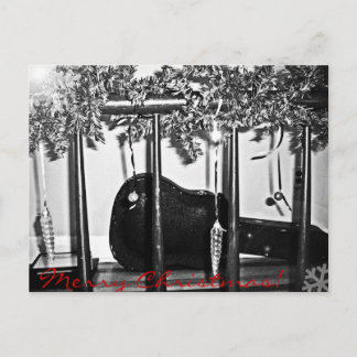 Christmas Guitar Holiday Postcard