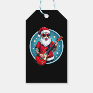 Christmas guitarist  Rockmusic Christmas (2) Gift Tags