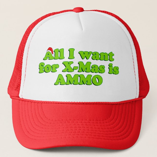 Christmas Gun Ammo Hat (Front)