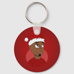 Christmas guy cartoon key ring