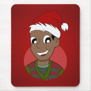Christmas guy cartoon mouse pad