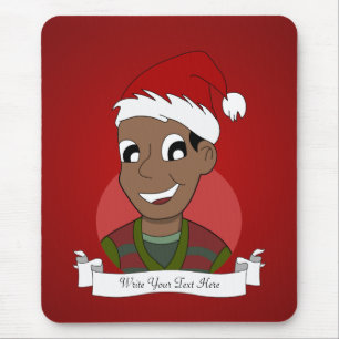 Christmas guy cartoon mouse pad