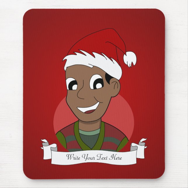 Christmas guy cartoon mouse pad (Front)