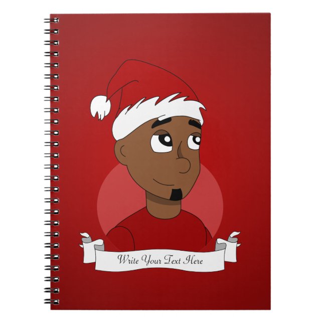 Christmas guy cartoon notebook (Front)