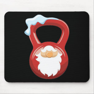 Christmas Gym Workout Gnome Kettlebell Xmas For Gy Mouse Pad