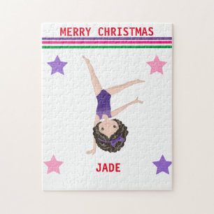 CHRISTMAS GYMNASTICS PUZZLE FOR GIRLS.