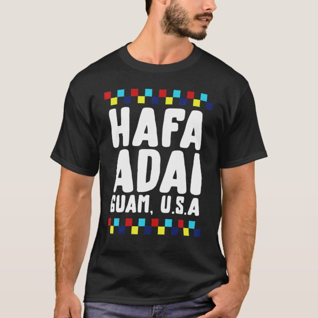 Christmas Hafa Adai Guam USA Hello Guam Vacation T T-Shirt (Front)