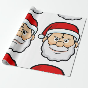 christmas hail santa wrapping paper