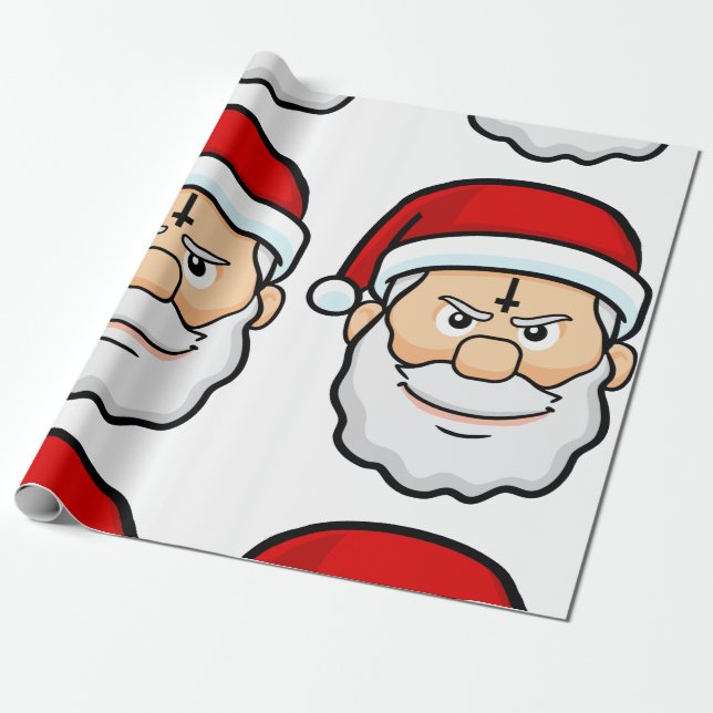 christmas hail santa wrapping paper (Unrolled)