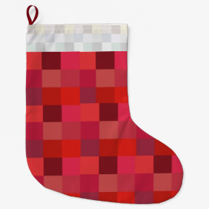 Christmas HALF (Pixels) Large Christmas Stocking