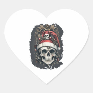 Christmas Halloween Heart Sticker