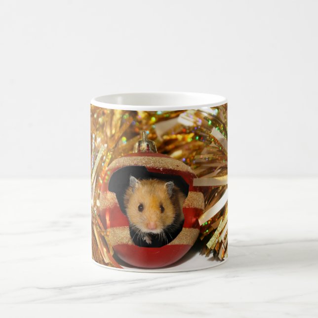 Christmas hamster coffee mug (Center)