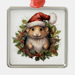 Christmas Hamster Ornament