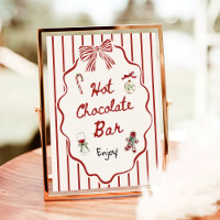 Christmas Hand Drawn Hot Chocolate Bar