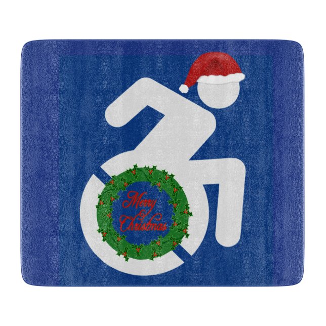 Christmas Handicapped Cutting Board (Front)
