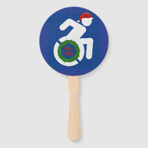 Christmas Handicapped Hand Fan