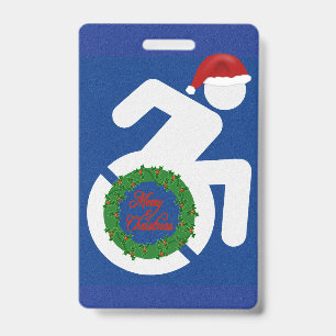 Christmas Handicapped ID Badge