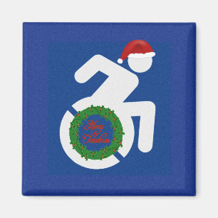 Christmas Handicapped Magnet