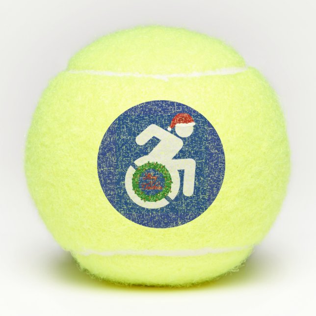 Christmas Handicapped Tennis Balls (Front)