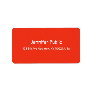 Christmas Handwritten Red White Template Address Label