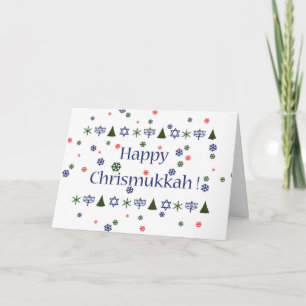 Christmas Hanukkah Combo Greeting Card