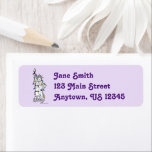 Christmas Hanukkah Holiday Statue of Liberty NYC Return Address Label<br><div class="desc">Labels feature an original marker illustration of a classic New York City landmark, the Statue of Liberty, "dressed up" for the holiday season. Great for mailing holiday greetings! This Chanukah illustration is also available on other products. Don't see what you're looking for? Need help with customisation? Contact Rebecca to have...</div>