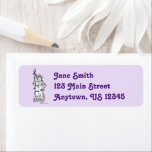 Christmas Hanukkah Holiday Statue of Liberty NYC Return Address Label<br><div class="desc">Labels feature an original marker illustration of a classic New York City landmark, the Statue of Liberty, "dressed up" for the holiday season. Great for mailing holiday greetings! This Chanukah illustration is also available on other products. Don't see what you're looking for? Need help with customisation? Contact Rebecca to have...</div>