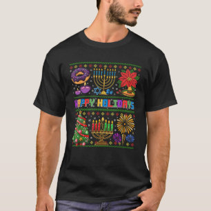 Christmas Hanukkah Kwanzaa Feliz Navidad New Year  T-Shirt