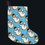 Christmas Hanukkah Winter Snowman Holiday Cookie Small Christmas Stocking<br><div class="desc">Holiday stocking features an original marker illustration of a snowman-shaped sugar cookie. Perfect for Christmas or Hanukkah decorating!

This design is also available on other products. Don't see what you're looking for? Need help with customisation? Contact Rebecca to have something designed just for you.</div>