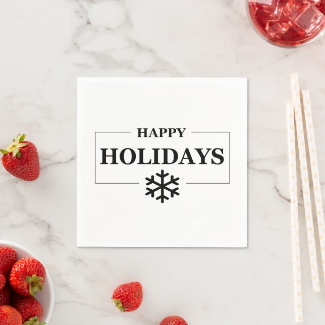 Christmas Happy Holiday Custom Gift Merry Xmas Napkin (Insitu)