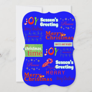 Christmas Happy Holiday Flat Greeting Card