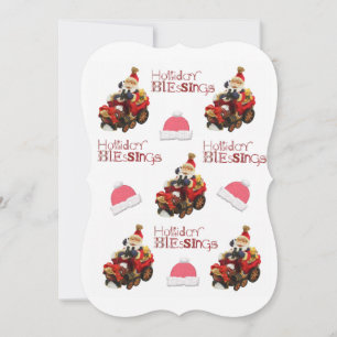 Christmas Happy Holiday Flat Greeting Card