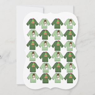 Christmas Happy Holiday Flat Greeting Card