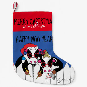 Christmas Happy Moo Year Stocking