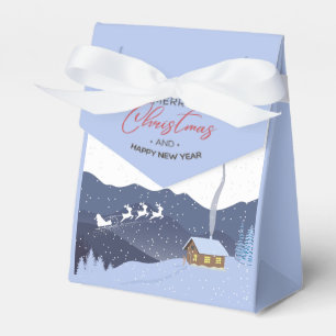 Christmas Happy new year Santa customisable Favour Box
